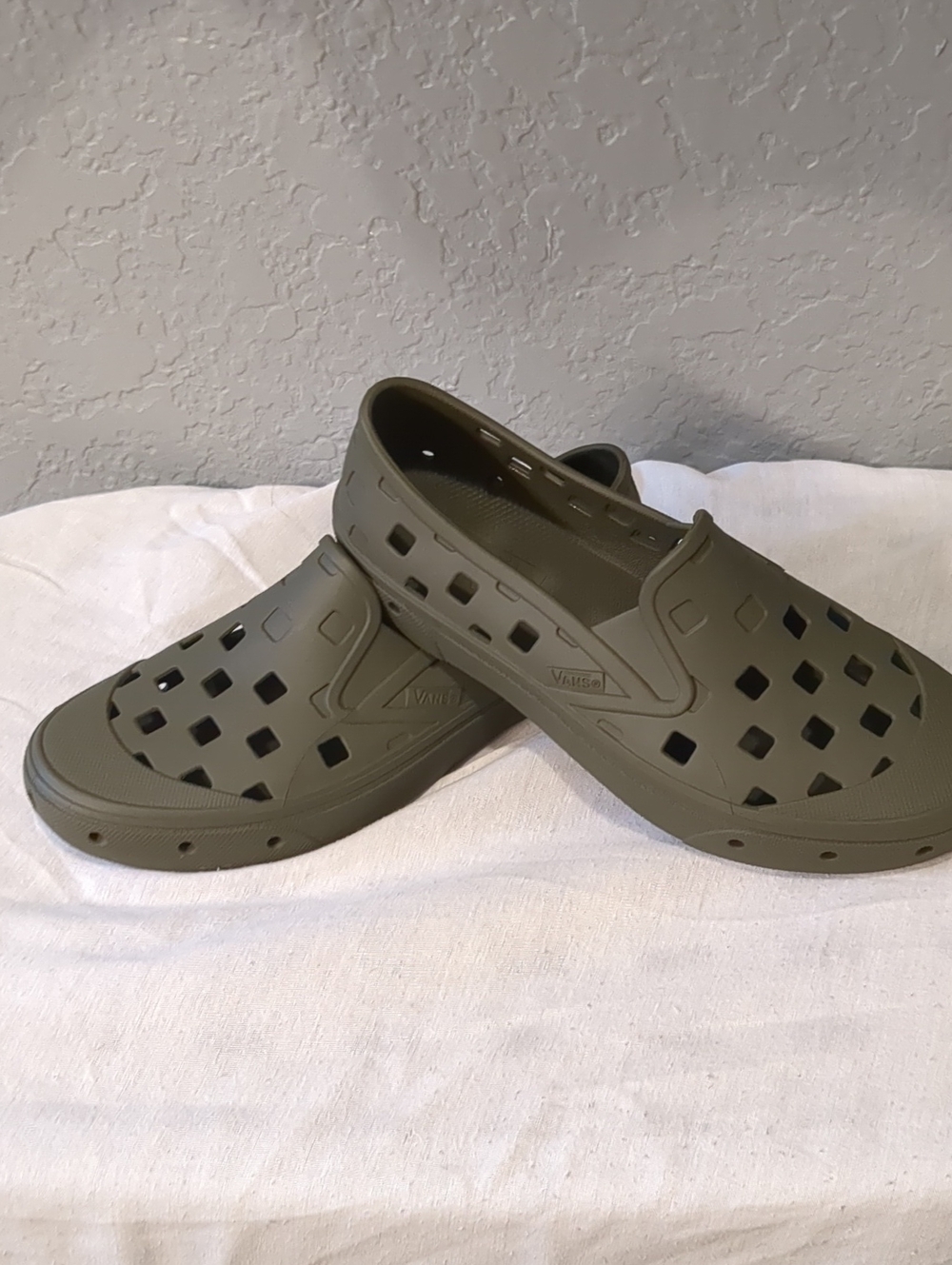 Vans Olive Green Ventilated Slip-On Clog